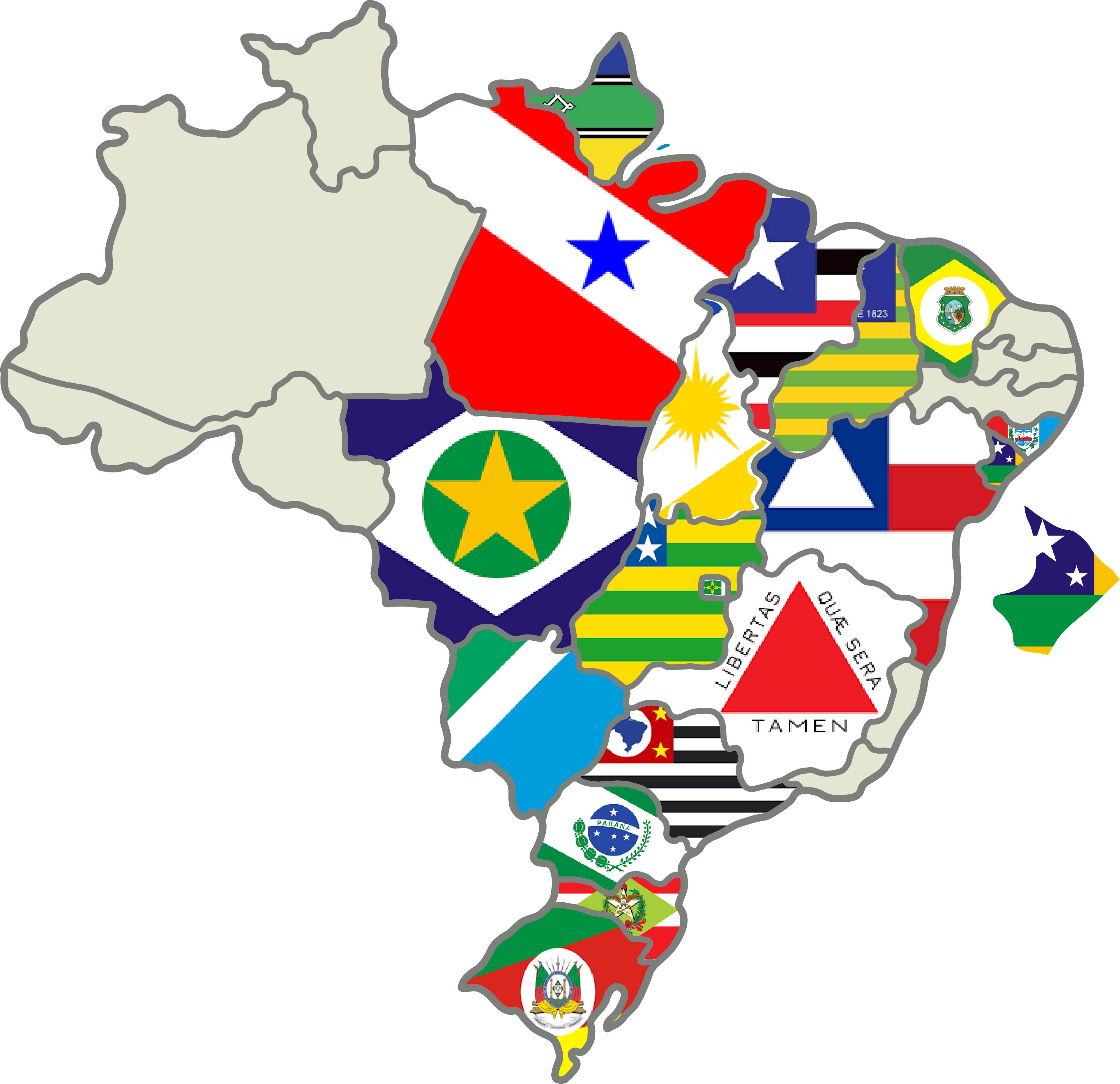 Map of Brazil with markets connected to Totti Maikuma's work